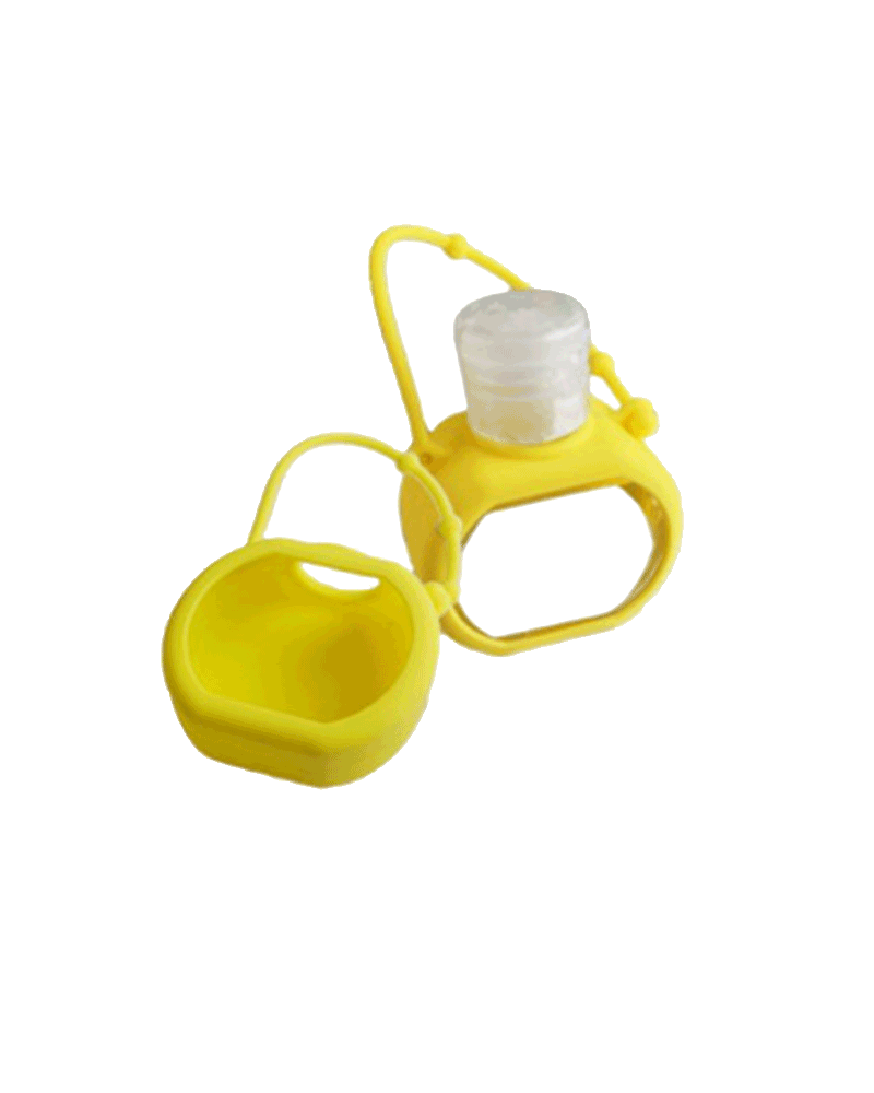 >Suporte de silicone desinfetante para as mãos amarelo YX30G-2